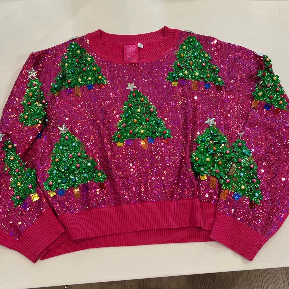 Queen of Sparkles Christmas Tree Sweater 🎄